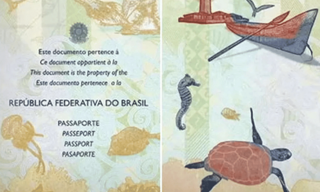 Páginas Internas Novo Passaporte Brasileiro